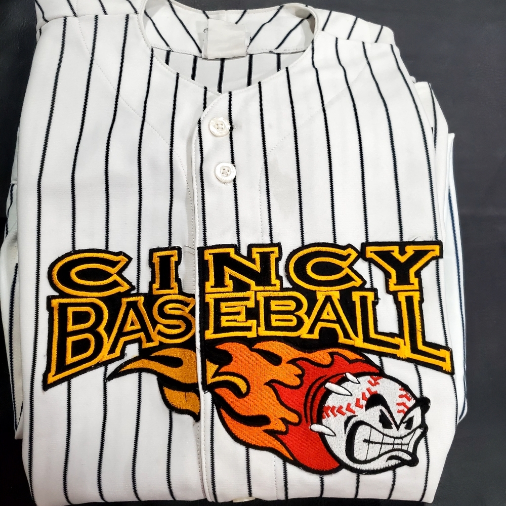 2 pc Set Cincy Flames Baseball Jersey and Pants Set Men's Large Cincinnati